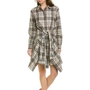 Derek Lam 10 Crosby Impala Tie-Waist Shirtdress